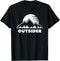 Outsider Mountains Tee Nature Hiking Outdoor Cool Minimalist T-Shirt...