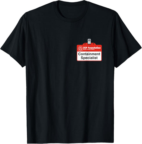 Containment Badge SCP Foundation Secure Contain Protect T-Shirt...