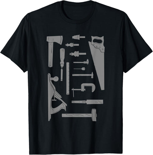 Carpentry Woodworking Tools Woodworker Carpenter Crafts T-Shirt...