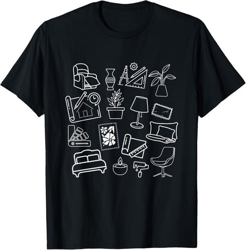Interior Design Love Cute Doodles T-Shirt...
