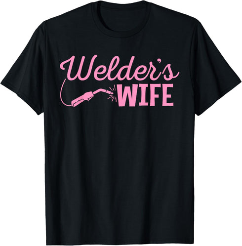 Welder's Wife Hand Metal Worker Welding Blacksmithing T-Shirt...
