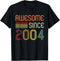 Awesome Since 2004 20th Birthday Retro T-Shirt...