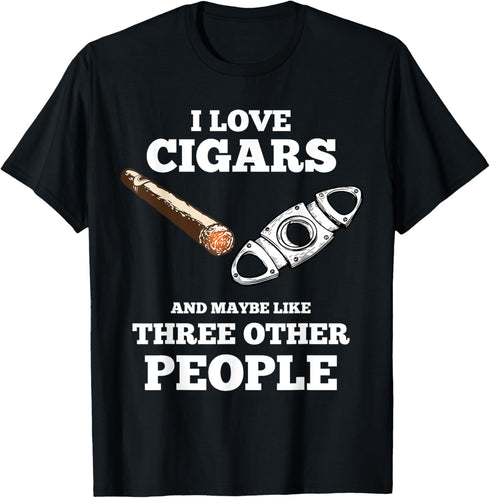 Funny Cigar Accessories Gift Set Cigar Lover Smokers Party T-Shirt...