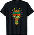 Teacher Inspirational Definition Colorful Lightbulb T-Shirt...