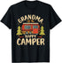 Grandma of Happy Camper 1st Birthday Party Retro Grandma T-Shirt...