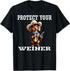 Protect Your Weiner Dog Funny Pun Western Wear Dachshund T-Shirt...