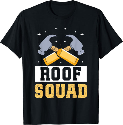 Roof Squad Job Roofers Roofer Roofing T-Shirt...