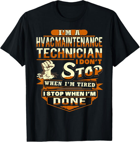 Proud HVAC MAINTENANCE TECHNICIAN Funny T-Shirt...