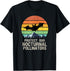 Protect Our Nocturnal Pollinators Bat With Retro Sunset T-Shirt...