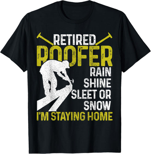 Retired Roofer Funny Roofing Retirement T-Shirt...