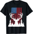 American Outdoors: Deer Hunting Silhouette in Woods T-Shirt...