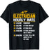 Funny Electrician Hourly Rate gift for Electrician T-Shirt...