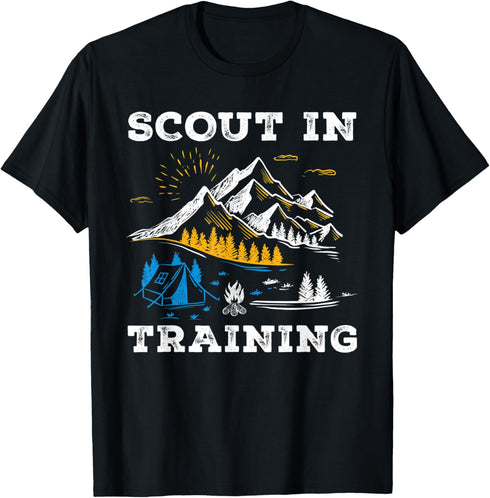 Scouting Funny Hiking & Camping Scout In Training T-Shirt...