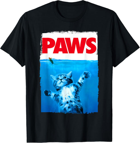 xiongying Paws Cat and Mouse Top, Cute Funny Cat Lover Parody T-Shirt...