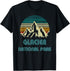 Retro Glacier National Park Mountain Outdoor Hiking Camping T-Shirt...