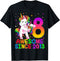 8 Years Old Unicorn Flossing 8th Birthday Girl Unicorn Party T-Shirt...