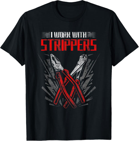 Electrical Tools Design For Lineman Electrician Technician T-Shirt...