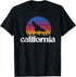 California Retro Outdoor Soaring Bird & Trees Nature T-Shirt...