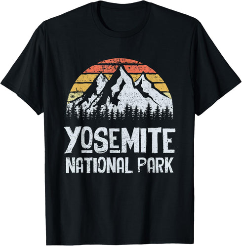 Yosemite National Park CA Camping Hiking Outdoor T-Shirt...