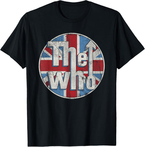 Official Distressed Union Jack Circle Logo Short Sleeve T-Shirt...