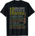 10 Reasons To Be With An Electrician Electric Tools Lineman T-Shirt...