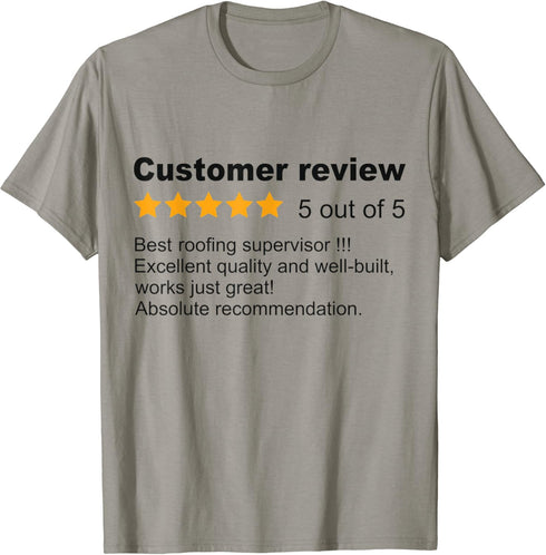 Best Roofing Supervisor Funny Review Job Profession Roofer T-Shirt...