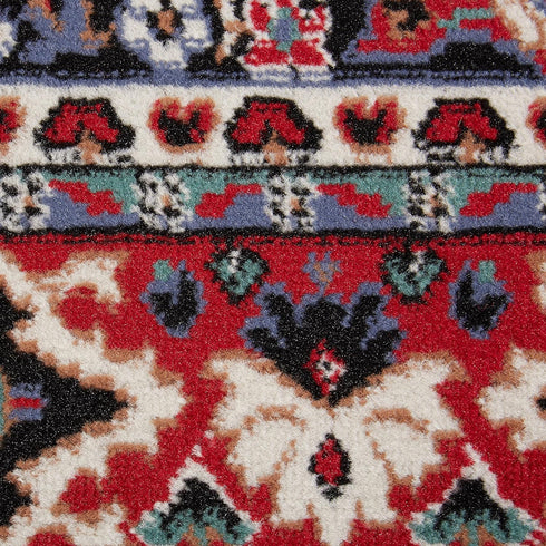 Home Dynamix Premium Sakarya Traditional Medallion Border Area Rug, Claret, 1'9"x7'2" Runner...