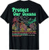 Shark Surfing (Back) T-Shirt...