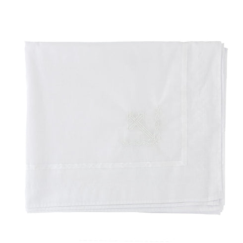 Baptismal Blanket New Baby Baptism Christening Dedication White with Cross