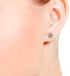 STUDEX Crystal Daisy Stud Earrings | Hypoallergenic and Nickel Free for Sensitive Ears | Surgical Stainless Steel Posts | Earrings for Women and Men-PR-6004W-S