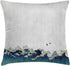Ambesonne Japanese Wave Throw Pillow Cushion Cover, Aquatic Swirls Birds of Ocean Ukiyo-e Style Artwork Greyscale Background, Decorative Square Accent Pillow Case, 24" X 24", Grey Blue