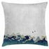 Ambesonne Japanese Wave Throw Pillow Cushion Cover, Aquatic Swirls Birds of Ocean Ukiyo-e Style Artwork Greyscale Background, Decorative Square Accent Pillow Case, 24" X 24", Grey Blue