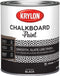 Krylon K05223000 Chalkboard Paint Special Purpose Brush-On, Black, Quart