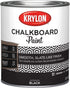 Krylon K05223000 Chalkboard Paint Special Purpose Brush-On, Black, Quart