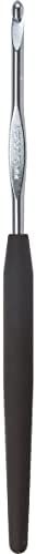 Susan Bates Silvalume Soft Handle Aluminum Crochet Hook 5.5"-Size F5/3.75Mm