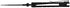 Kershaw XCOM Military-Style Pocketknife; 3.6-inch Black-Oxide Coated Blade and 8Cr13MoV Steel, Spearpoint Blade, Sharpened One Side, and Glass Filled Nylon Handle, Manual Open, Reversible Pocketclip