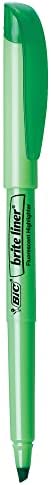 BIC Brite Liner Highlighter, Chisel Tip, Green, 12-Count (BL11-GREEN)