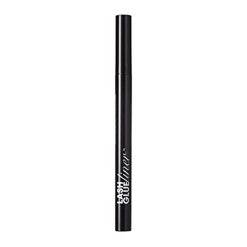 KISS Halloween Lash GLUEliner, 2-in-1 Felt-Tip Eyelash Adhesive and Eyeliner, Matte Finish, Foolproof Application, Easy Touch-Up, 0.02 Oz.- Black, Packaging May Vary