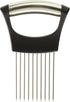 LETOOR, 1 PC Onion Holder Fork Chopper Peeler Stainless Steel Vegetable Slicer Tomato Cutter Meat Needle Chicken Kitchen Tool, 5.5 in, Black