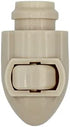 Creative Hobbies Plug in Night Light Module Includes 4 Watt Bulb, Ivory Plastic, Great for Making Your Own DIY Decorative Night Lights, Pack of 4
