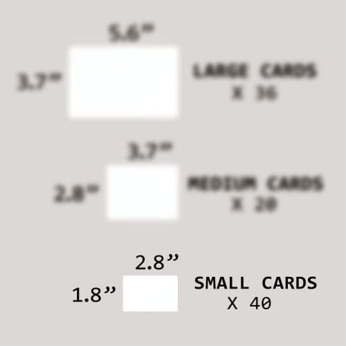 Attractivia 2.8 x 1.8 in Magnetic Small Blank Cards, Dry Erase Whiteboard Magnets, 40-Pack, Multipurpose White Erasable Labels to Write On for Office, Education, Home