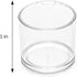 DecorRack 40 Plastic Mini Containers with Lids, 0.5oz, Craft Storage Containers for Beads, Glitter, Slime, Paint or Seed Storage, Small Clear Empty Cups with Lids (40 Pack)