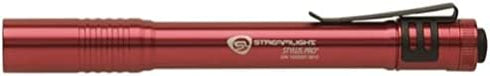 Streamlight 66120 Stylus Pro 100-Lumen Penlight with White LED and 2 AAA Alkaline Batteries, Red