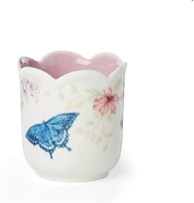 Lenox Butterfly Meadow Scalloped Lilac Linen Candle, 1.20 LB, Multi
