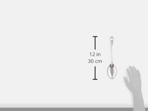 Winco Solid Stainless Steel Basting Spoon, 11-Inch