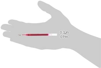 Zebra Pen LV-Refill for Gel Ink Pens, Medium Point, 0.7mm, Red Ink, 2-Pack