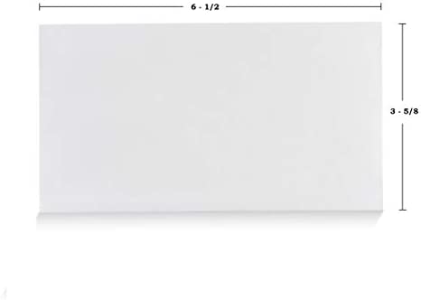 #6 3/4 Security Tinted Self-Seal Envelopes - No Window, Size 3-5/8 X 6-1/2 Inches - White - 24 LB - 100 Count (34600)