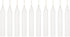 HS Candle 10 pcs White Unscented 4 Inch Taper Candles, Household General Usage, Emergency & More