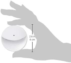Amazon Basics LED Plug-in Night Light with Dusk to Dawn Sensor, 3/10 Lumen Dual Dimming for Bedroom, Hallway, Stairs - Round, 6-Pack, White, 2.441.542.36