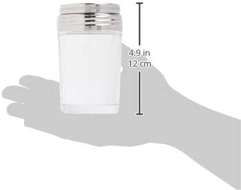 Norpro Shaker Cup Glass Adjustable Pizzeria Style Pepper/Salt/Cheese/Spice 5.25"